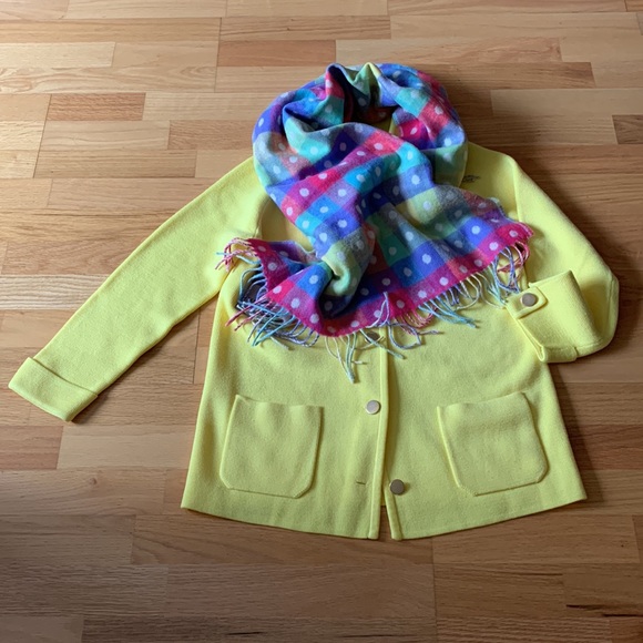 📍FIRM📍100% Lambswool Scarf Wrap Vintage - Picture 5 of 16